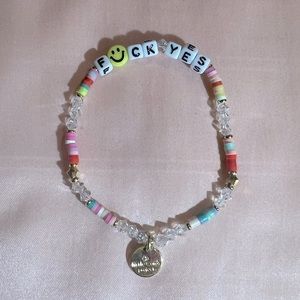 Little Words Project bracelet “F🙂ck Yes”